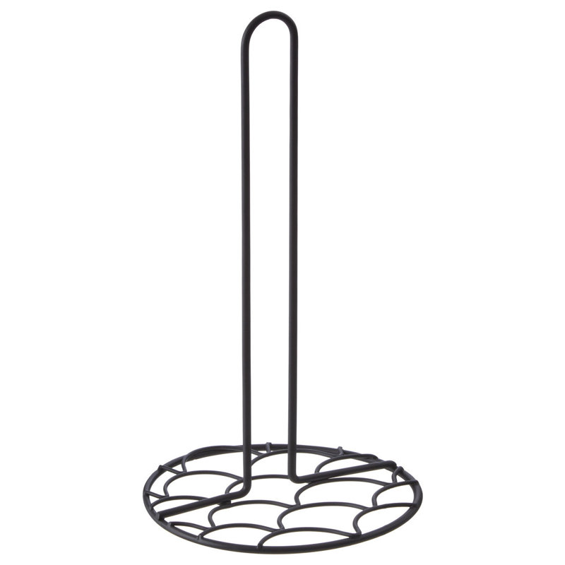 Metal Paper Towel Holder, Black