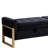 Drewes Velvet Storage Bench for Bedroom End of Bed with Double Lids,Gold Legs-410114513