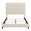 Lit plateforme tapissier luxueux avec tissu en polyester durable et design élégant, parfait pour les chambres à coucher modernes.-2030992267-2030992268