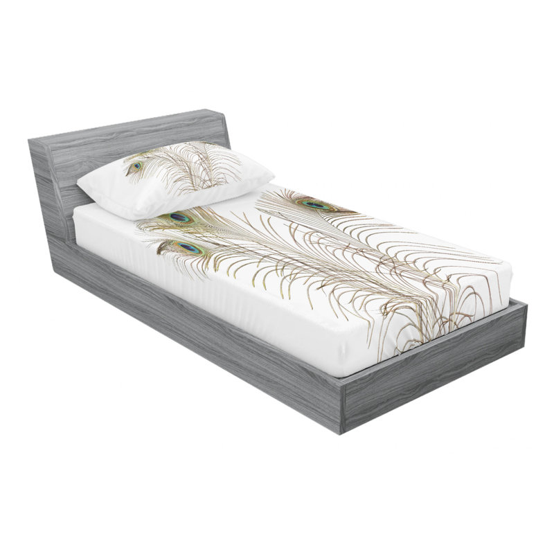 Microfiber Sheet Set, Twin Sheet Set with Fitted Sheet
