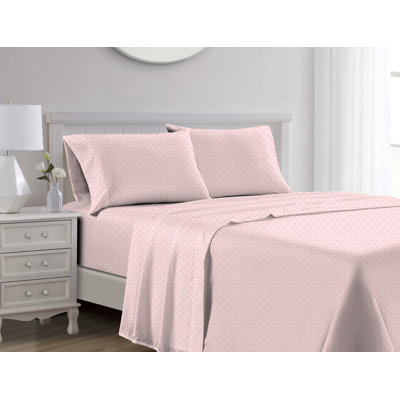 Cotton Blend Graphic Print Sheet Set