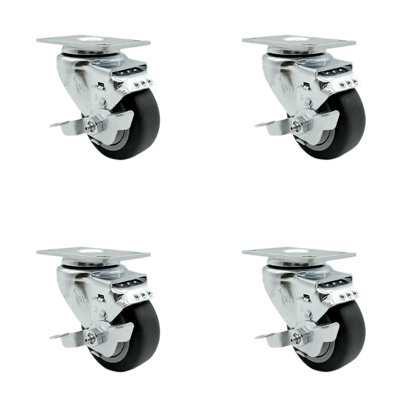 Thermoplastic Rubber Caster with Brake