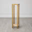 Kraft Pedestal-Light Bronze W/Travertine