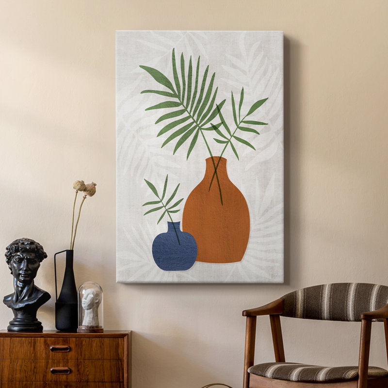 Palm Still Life II -Custom Wrapped Gallery Cavas, 27" H x 18" W