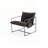 2 Chairs in 1 Box, Upholstered hanging armchair with arm pocket metal frame-109704731-107852246