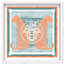 Casablanca to Paris Peach Print Glam Jungle by Oliver Gal, Black Frame, 12 x 12-529172330-529172331