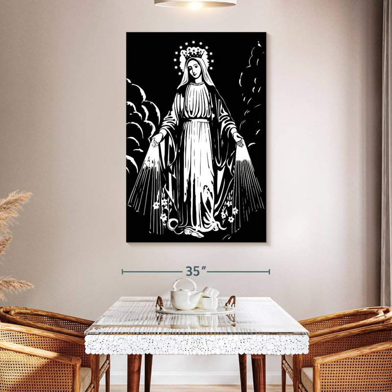 Adella Blessed Mother Mary, 51" H x 34" W
