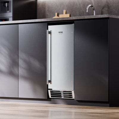 Undercounter Built-in Ice Maker Machine 50 Lbs/Day Reversible Door Outdoor Use