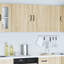 vidaXL Oven Cabinets Kitchen Cabinet Oven Unit 2 pcs Kalmar Engineered Wood-130148178