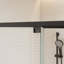 Porte de douche évolutive à cadre réglable avec verre trempé, portes de douche en alliage d'aluminium, installation réversible