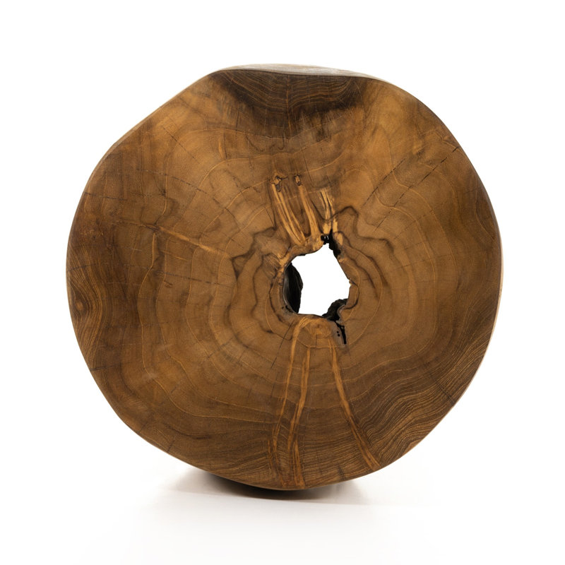 Kyra Outdoor Round Teak Side Table