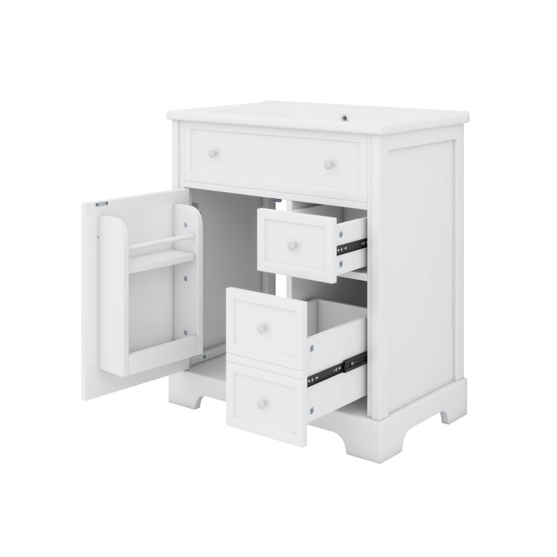 Meuble-lavabo 30 po avec comptoir et deux tiroirs