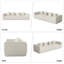 Canapé surdimensionné sans os de 120 pouces de large en chenille confortable avec assise profonde et dossier bas-1478824063