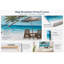 «Tropical Beach Palm Tree», art mural sur toile tendue-619691758