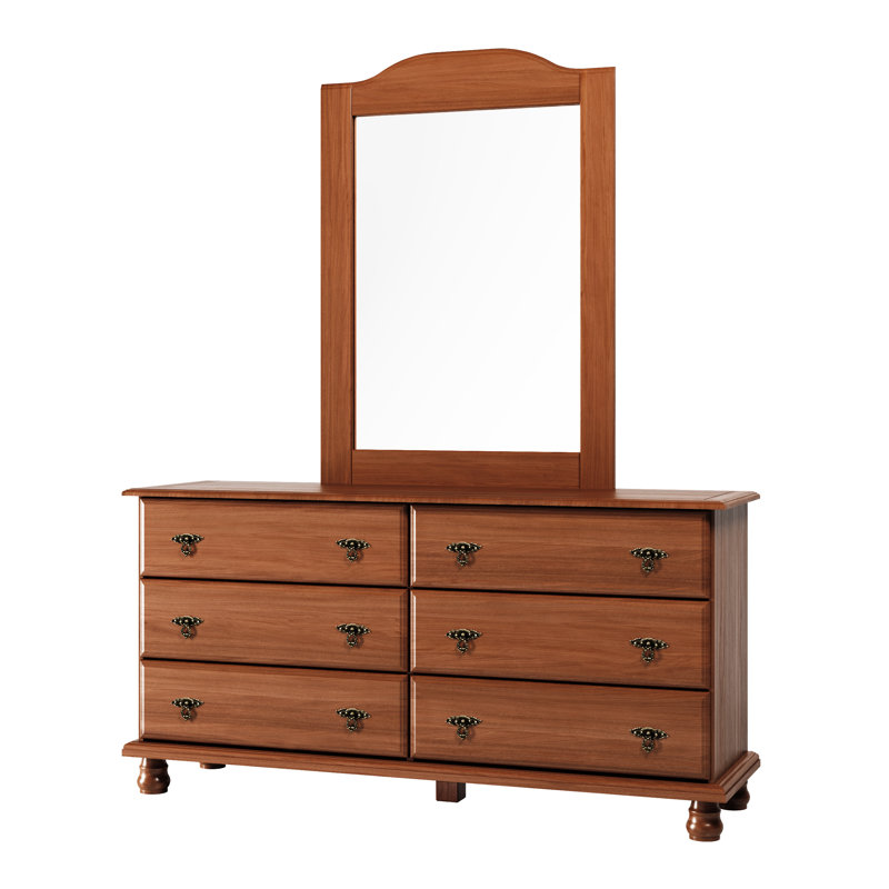 100% Solid Wood Kyle Frame Mirror, Mocha