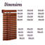 PVC Venetian Window Blind, Moisture-Resistant Wood Effect Finish with Easy Fit Design-382059558-382059573