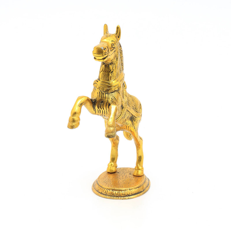 Sculpture décorative cheval en aluminium pour décoration intérieure-Figurine animalière-objet de table