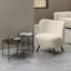 Side Table with Marble Top 42x45cm-163827433
