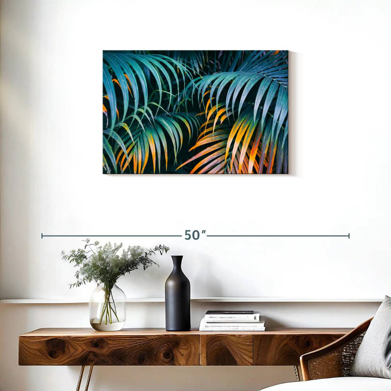 Feuilles de palmier Harnek Green Jungle, H 20 po x l 30 po