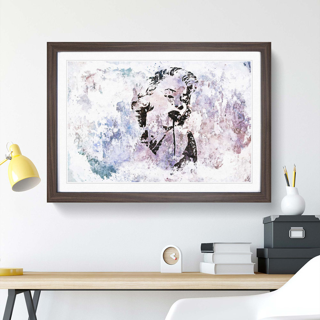 Marilyn Monroe Graffiti in Abstract - Framed Print