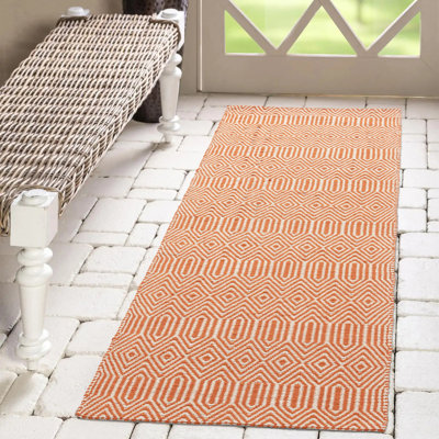 Mosig Geometric Flatweave Area Rug