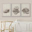 "Anneau d'arbre en bois gris pastel, dessins abstraits, art moderne, décor minimaliste contemporain", 3 pièces-98696030-98696031