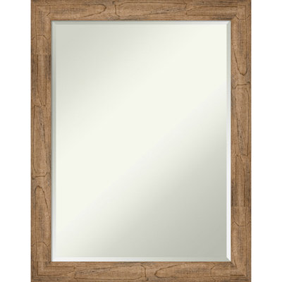 Peachland Wood Flat Wall Mirror