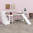 Space-Saving Stairway Loft Bed-128933219
