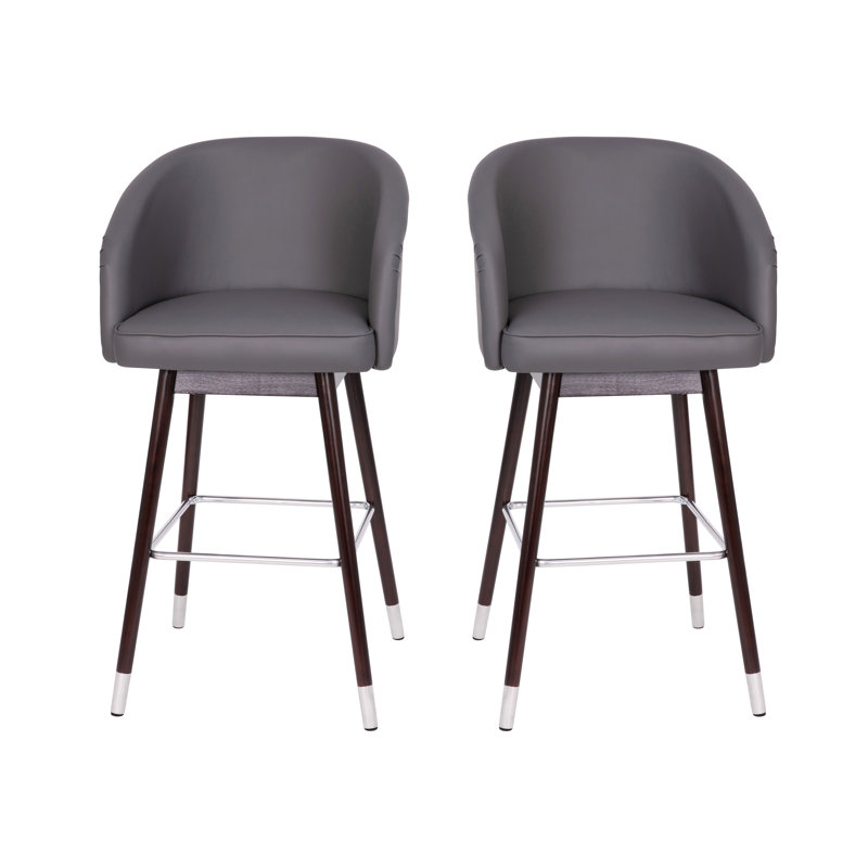 Tabouret de bar et de comptoir Brida, gris, Tabouret de bar (siège d'une hauteur de 30 po)