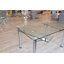 Cara Glass Top Metal Base Dining Table