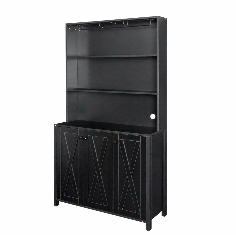 Garde-manger 70,9 po Gerarde, Noir