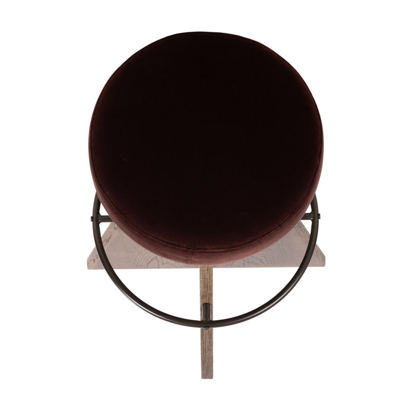 Damon Swivel Stool-Sapphire Khaki-Counter, Brown, Surrey Plum, Bar Stool (31" Seat Height)