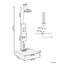 Freestanding Outdoor Shower CAMINITO Silver