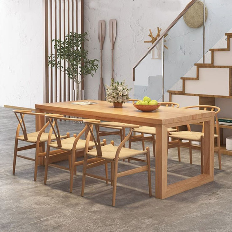 Table de salle à manger Burlywood, H 29,53 po x L 55,12 po x l 27,56 po