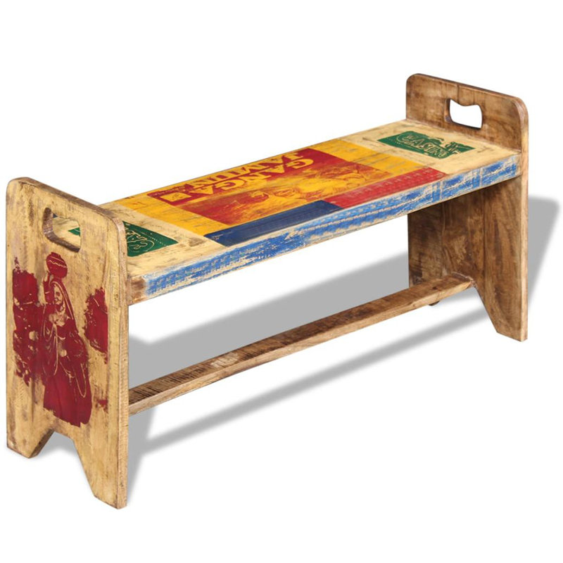 Aline Solid Wood Bench