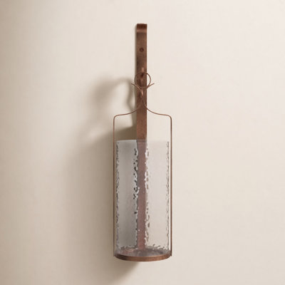 Glass Wall Sconce Candle Holder