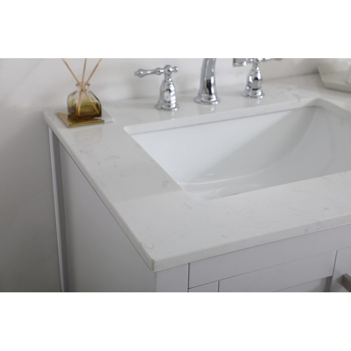 Sand & Stable Trieste 60'' Double Bathroom Vanity with Engineered ...