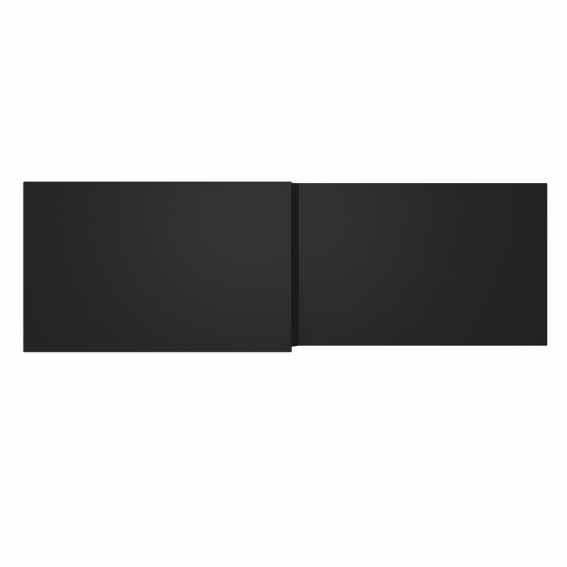 Modern Bathroom MDF Wooden Bath 1700Mm L Shape Front Panel, Matt Black