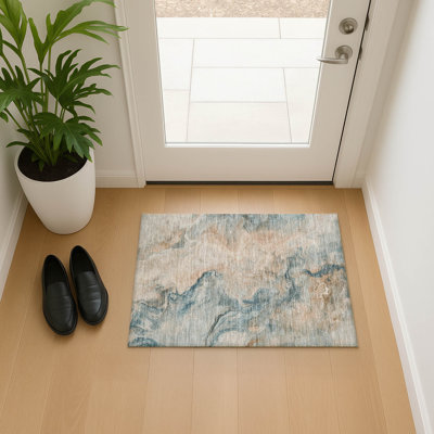 Premium Machine Washable Varasteh AMF1680 Abstract Rug