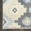 Tapis d'intérieur moderne en laine tissé à plat bleu ivoire Marther-1095034739