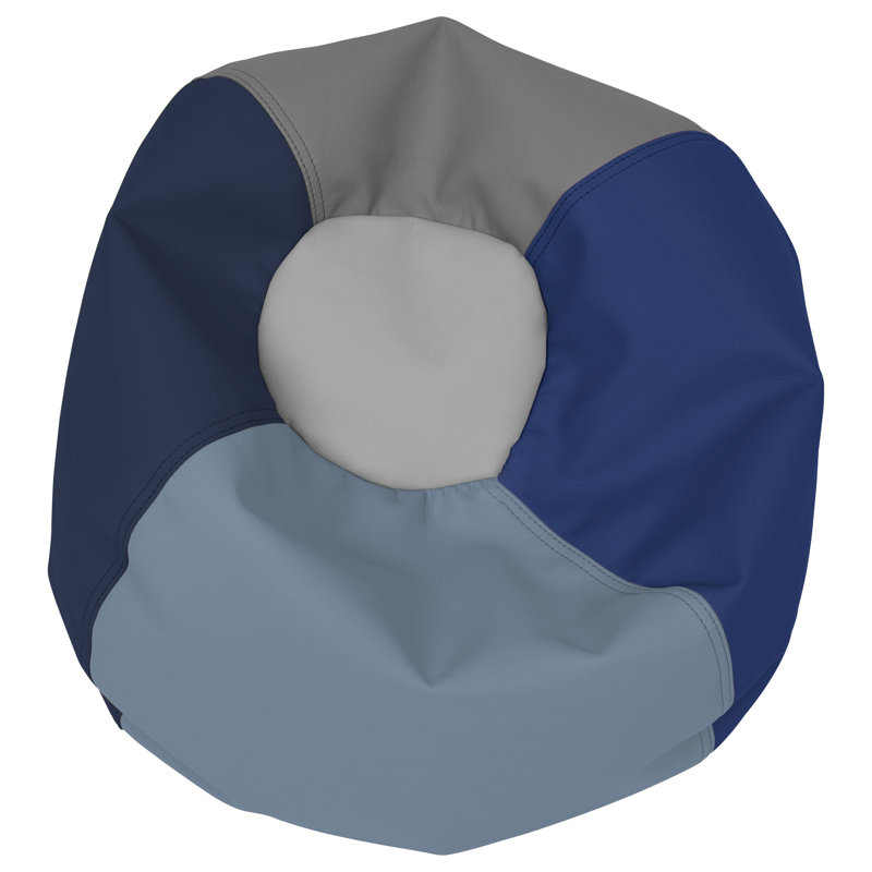 Fauteuil à billes SoftScape Classic, H 11 po x l 22 po x P 22 po, Bleu poudre foncé