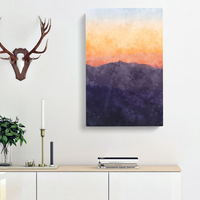 Mountain Sunset - Wrapped Canvas