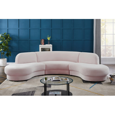 Velvet Sectional Symmetrical