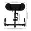 Appui-tête réglable pour fauteuil roulant réglable avec soutien cervical noir