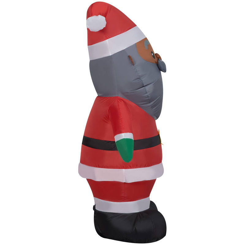 Père Noël afro-américain gonflable