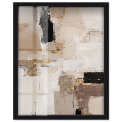 «Neutral Blocks IV Shadowbox Print», art boho neutre par Art Remedy