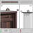 59" Walnut Farmhouse Buffet Cabinet, Storage Sideboard with 4 Doors & 2 Drawers, Coffee Bar for Kicten & Living Room -1508943047