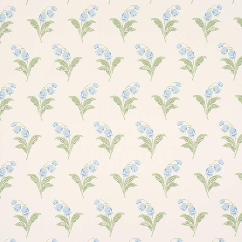 Lily Of The Valley Wallpaper, Blue