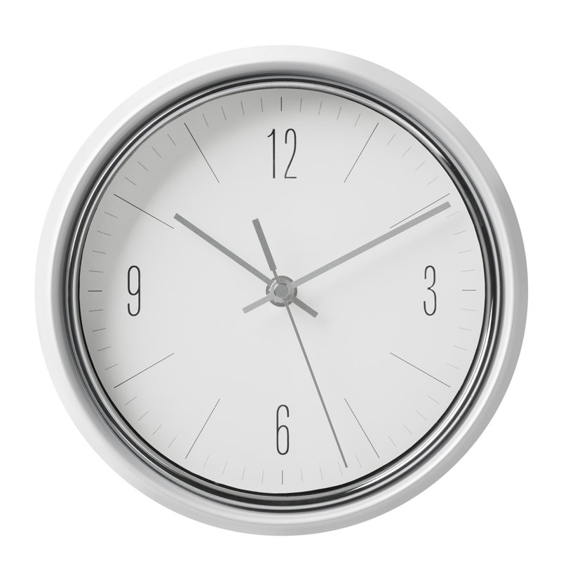 Gilbreath Retro Wall Clock, White