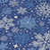 Machine Washable Indoor/Outdoor Christmas Snowflake Xhevrie Navy Rug